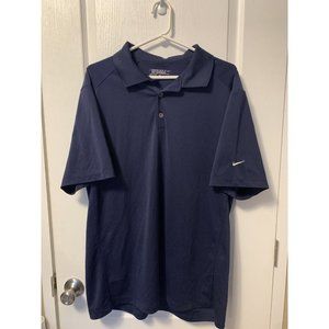 NIKE GOLF TOUR PERFORMANCE SHORT SLEEVE NAVY BLUE POLO SHIRT MENS XL K219